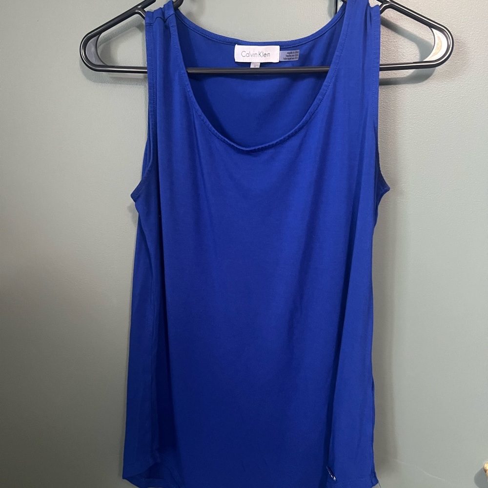 Calvin Klein Blue Relaxed Tank Top